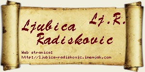 Ljubica Radišković vizit kartica
